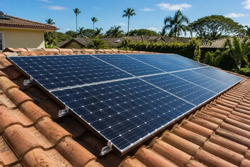 Installation de panneaux solaires à Sandrans